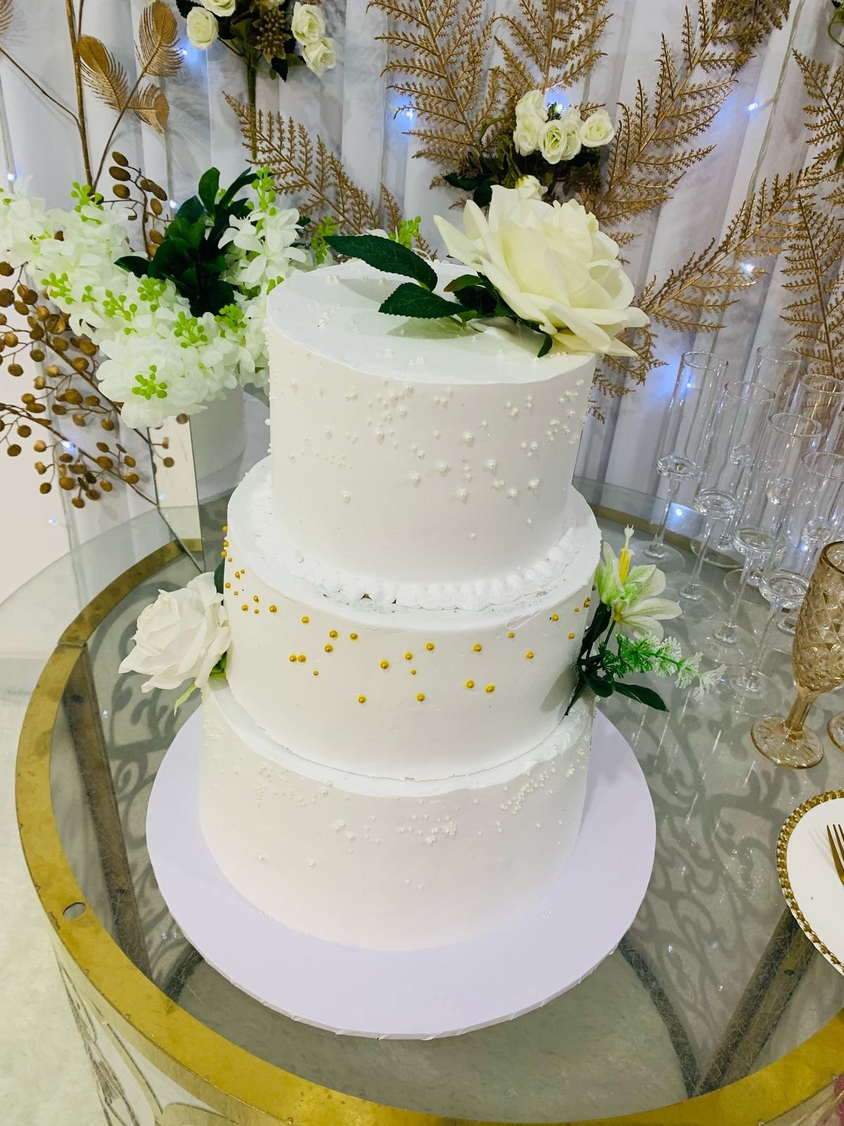 Bolo de casamento 3 andares