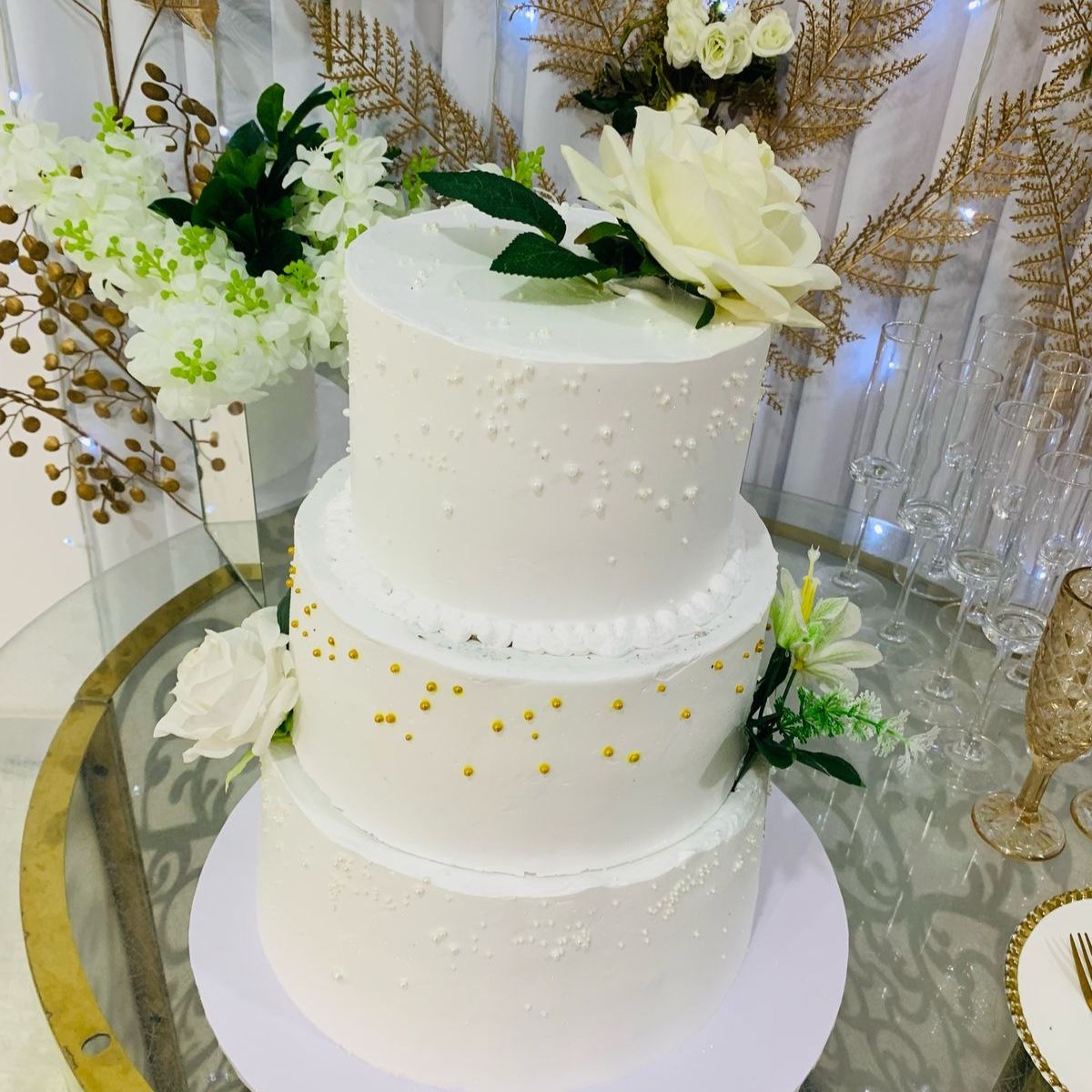 Bolo de casamento 3 andares